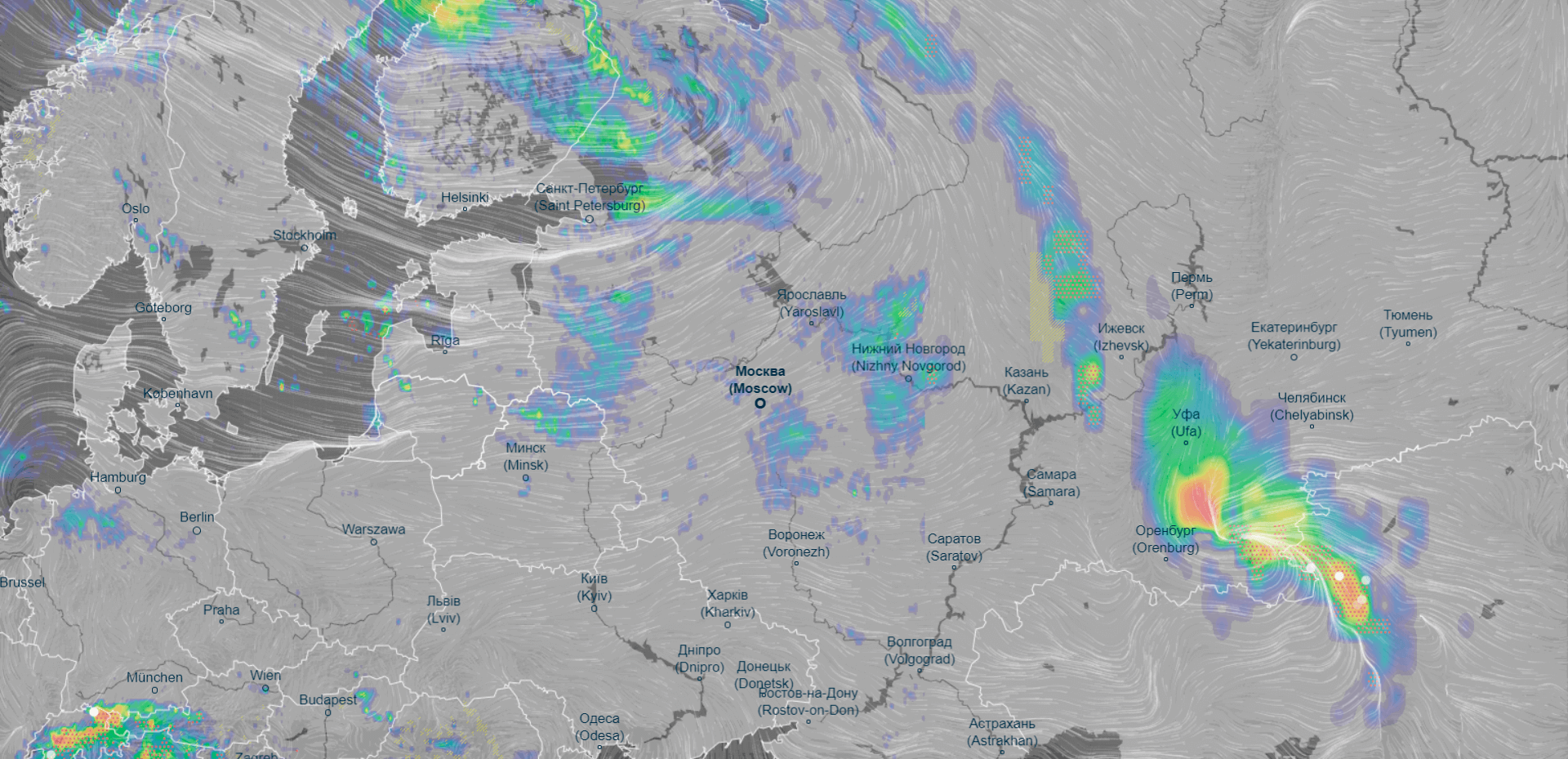Карта осадков москва в реальном времени