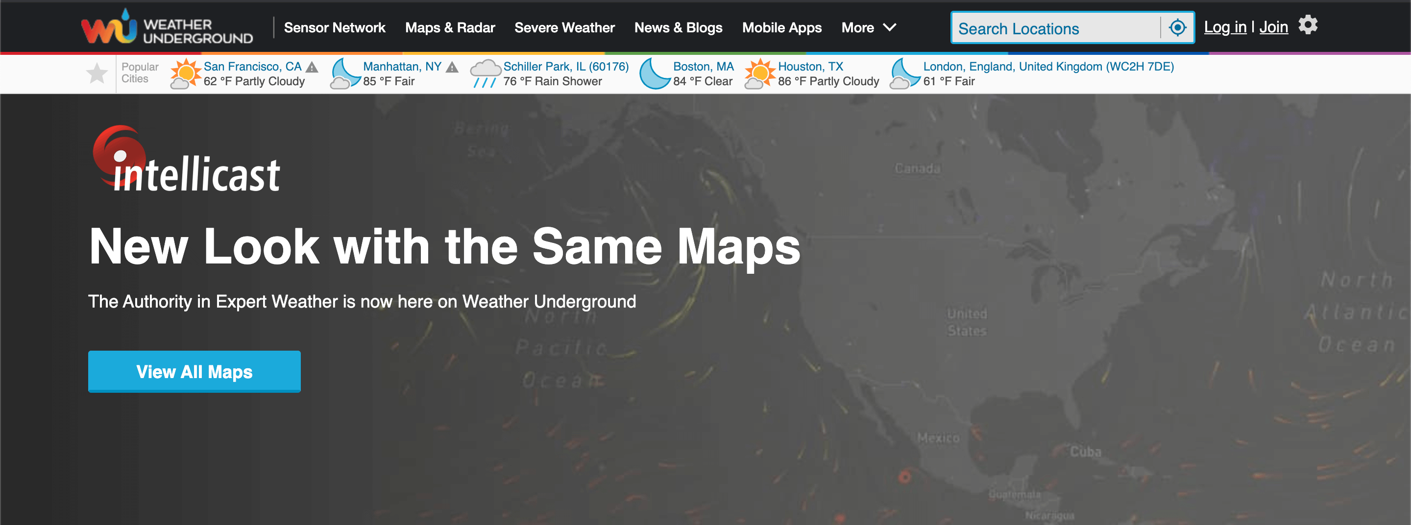 Карта осадков онлайн в реальном времени